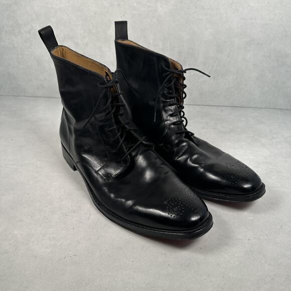 Cole Haan Other - Cole Haan Boots Mens Size 10.5 Black Leather Lace Up Ankle Lionel Dress